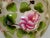 Shabby Chic Mid 20th Century Pink and Green Hand Painted Peony Floral Vase For Sale - Image 3 of 5