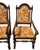 Jacobean 1970s Ethan Allen Jacobean Royal Charter Oak Dining Room Armchairs Gothic Pair For Sale - Image 3 of 14