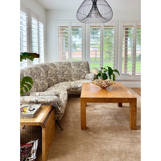 Brown 1970s Burlwood Cocktail Table For Sale - Image 8 of 8