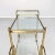 1950s Mid-Century Italian Modern Bar Cart in Brass & Glass, 1950s For Sale - Image 5 of 18