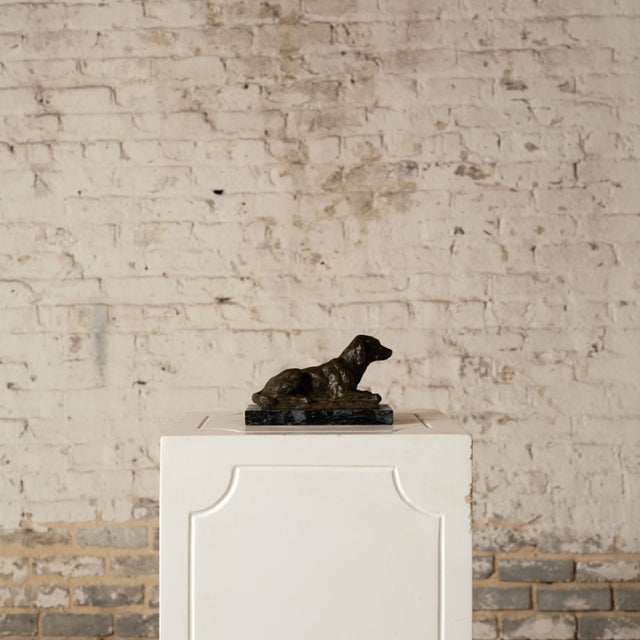 Add timeless charm and sculptural detail to your space with this 19th century French bronze dog figure, a finely cast...