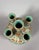 Ceramic China, 20th century. Famille rose porcelain vase on a turquoise background. Republican period (1912-1949). For Sale - Image 7 of 7