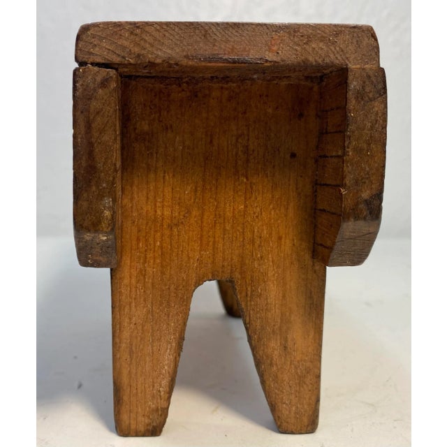 Wood Antique Wooden Money Box / Bank Resembling a Drop Leaf Table From England For Sale - Image 7 of 13