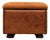 Sheepskin Leather Pouf with Storage, 1970s For Sale