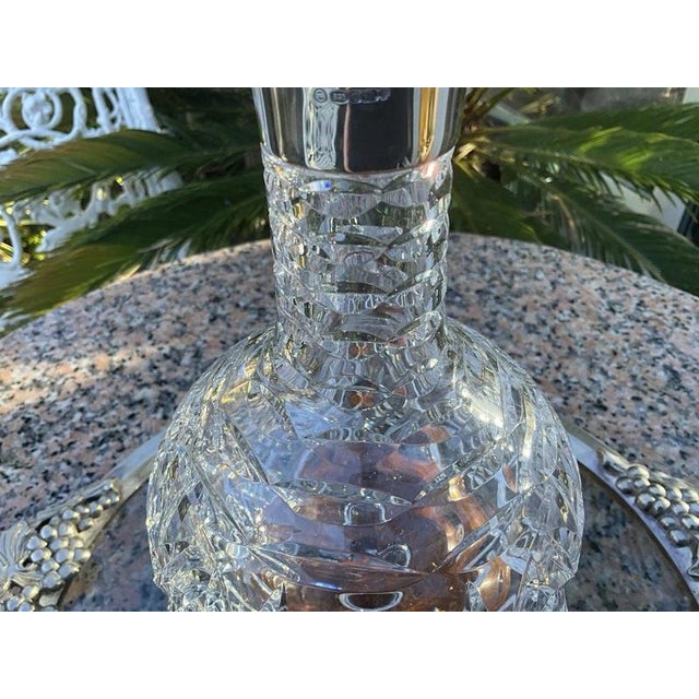 2000 - 2009 Crystal Sterling Silver Hogget Port Decanter from Stuart, 2000 For Sale - Image 5 of 15