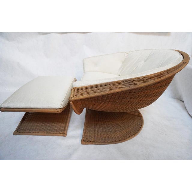 2010s Lotus Outdoor Lounge Chair & Ottoman Fong Brothers’/Tropi-Cal Design by Miller Yee Fong, Circa 1968 For Sale - Image 5 of 18