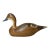 Vintage 1983 Hand Carved Wood Clarence Bauer Miniature Duck Decoy Sculpture For Sale