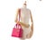 Animal Skin Christian Dior Lady Dior Large Lambskin Hot Pink / Fuschia Handbag, Excellent For Sale - Image 7 of 18