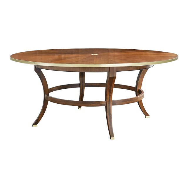 Art Deco Round Dining Table - Walnut For Sale