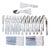 Starter Cutlery for Twelve in Silver Plated Metal from Lecko, 1960s, Set of 44 For Sale