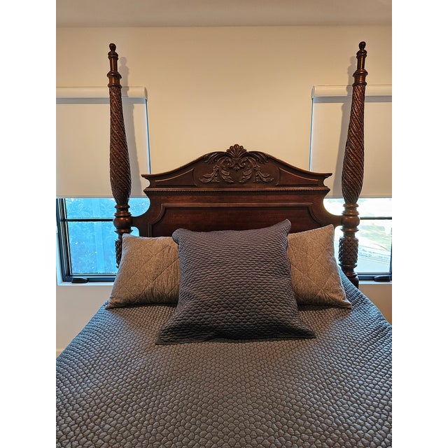 1990s 1990s Bernhardt 4 Poster Queen Bed For Sale - Image 5 of 12