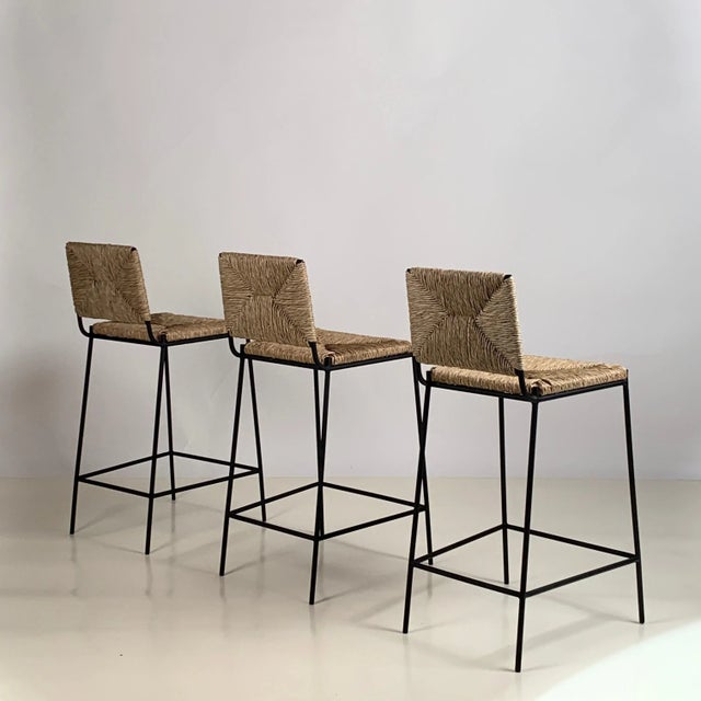 Not Yet Made - Made To Order Slender "Campagne" Counter Stools by Design Frères - Set of 4 For Sale - Image 5 of 13