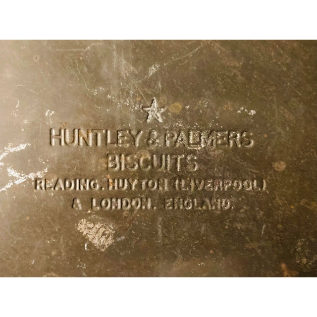 Antique English Round Tole Biscuit Tin in the Style of Josiah Wedgwood For Sale - Image 9 of 12