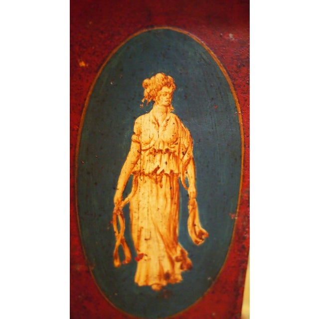 Mid 19th Century Pair of 19c. Neoclassical Tole Vases For Sale - Image 5 of 9
