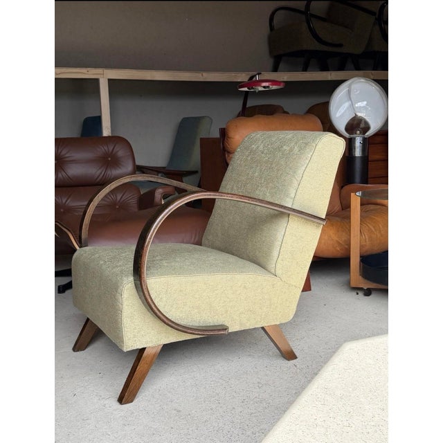 Bentwood Lounge Chair by Jindrich Halabala For Sale - Image 14 of 14