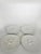 Set of 4 Majolica Plates in White Ceramic, France, 1980s, Set of 4 For Sale - Image 4 of 13