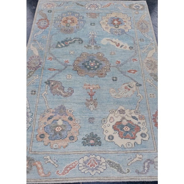 Turkish Oushak Rug 3'9" x 5'8" #16571 Explore a curated collection of hallway runners, wool rugs, and handmade...