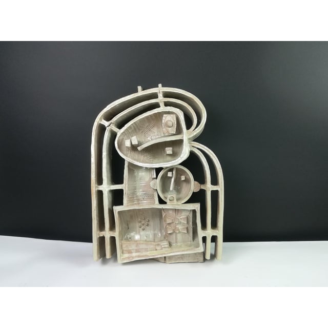 Jozsef Pattantyus, Wall Sculpture, 1970s, Glazed Ceramic For Sale - Image 11 of 11