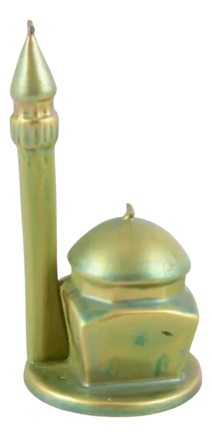 Eosin Glaze Ceramic Sculpture in the Shape of a Minaret from Zsolnay, Hungary, 1930s