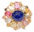 "Capri" Vintage Sapphire & Rose Cut Diamond & Sapphire, Ring -18k Gold & Silver For Sale