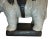 Late 20th Century Vintage Glazed Ceramic Elephant Plant Stand With Decorative Bowl For Sale - Image 5 of 12
