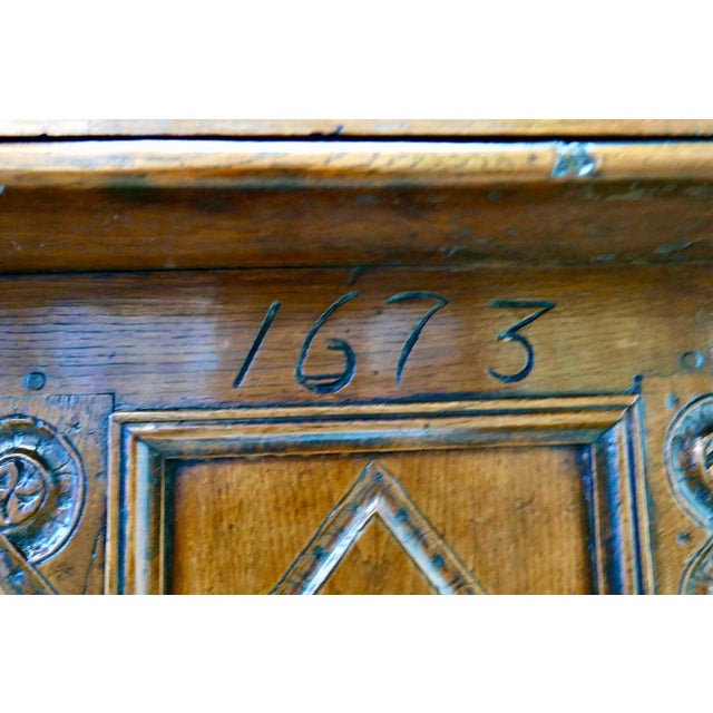 17th century carved Oak Court cupboard, Livery cupboard This Old and roomy cupboard is made in solid Oak and needless to...