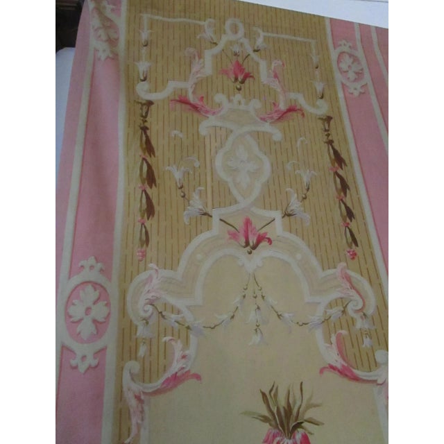 Textile 19th C Pair of French Aubusson Tapestry Entre Fenetres For Sale - Image 7 of 13