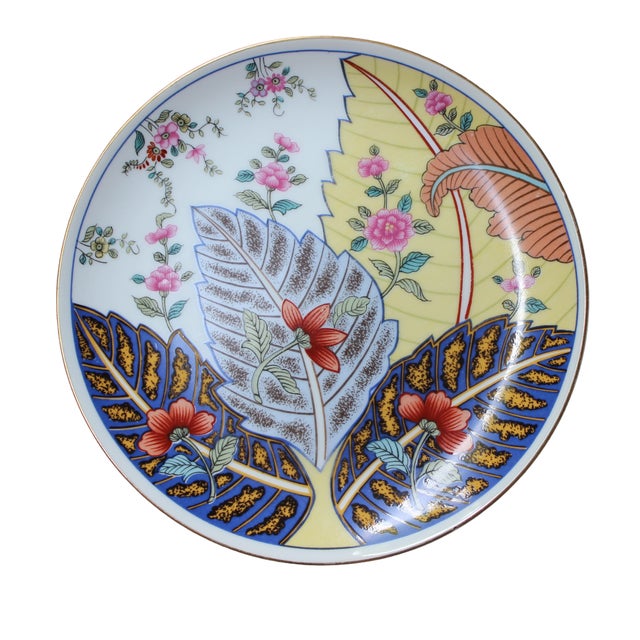 Chinoiserie Vintage Chinoiserie Style Salad Plates Tobacco Leaf Seymour Mann - Set of 4 For Sale - Image 3 of 9
