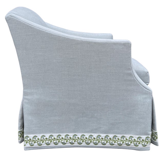 Wood Lee Industries Performance Traditional Swivel Chair For Sale - Image 7 of 11