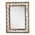 Mid 20th Century Modern Organic Rattan and Bamboo Wall Mirror For Sale