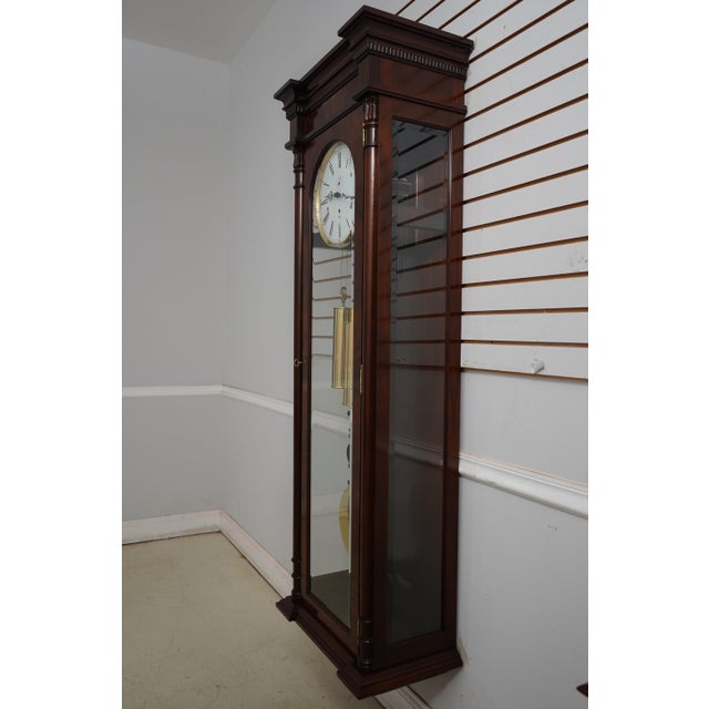 Age: Approx: 25 Years Old Details: Model 743-1 Beveled Glass High Quality Construction Brass Triple Weight Driven Movement...