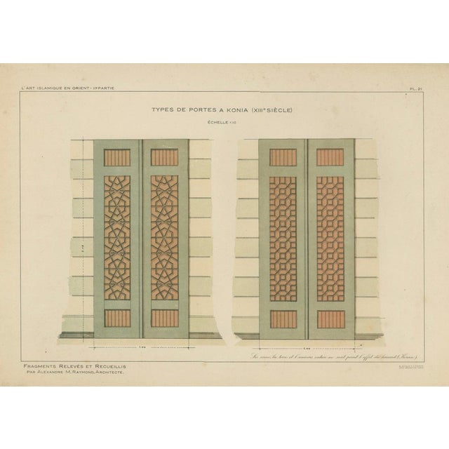 Alexandre M. Raymond, Seljuk Geometric Door Designs of Konya, 1924, Paper For Sale - Image 11 of 11