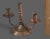 Vintage Arts & Crafts Hand Hammered Copper Three Light Candle Holder For Sale - Image 6 of 11