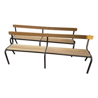 Vintage School Benches, 1970s, Set of 2 For Sale