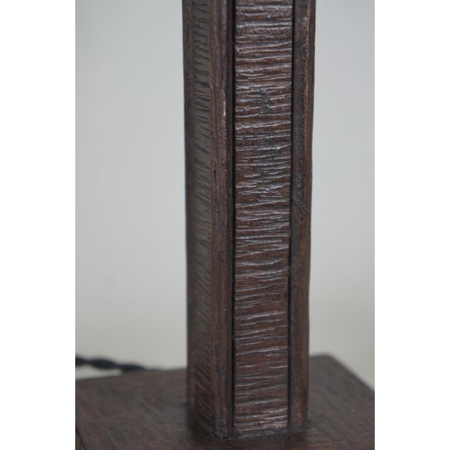Metal French Art Deco Table Lamp by Charles Schneider 1920s France For Sale - Image 7 of 9