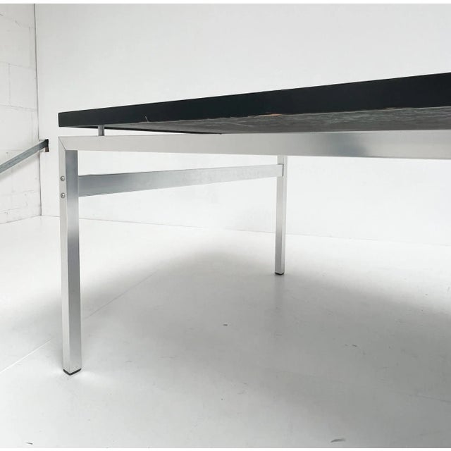 Metal Glass Coffee Table by Jean René Talopp, 1970s For Sale - Image 7 of 12