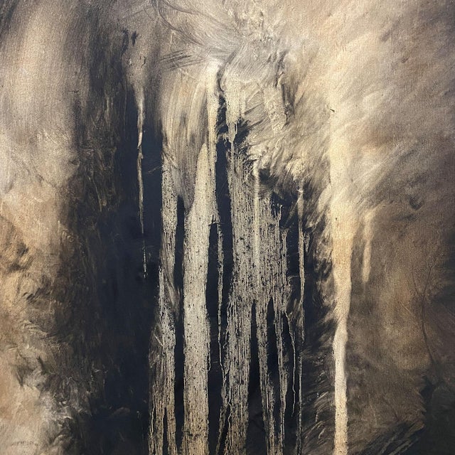 Contemporary Abstract Mixed Media on Canvas "The Mirror" by Paul Landauer For Sale - Image 9 of 10