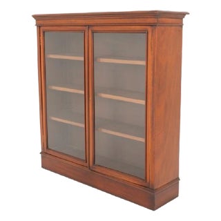 Sheraton Revival Bookcase in Glazed Mahogany, 1890s For Sale