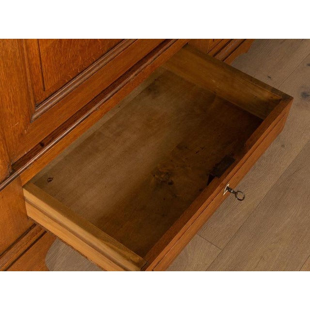 Wood Antique German Oak Wardrobe For Sale - Image 7 of 12
