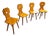 Tyrolean Folk Pine Chairs, 1970, Set of 4 For Sale