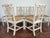 Cream Set of 8 Hickory Chair Chippendale Dining Chairs From Mount Vernon Collection Custom Painted in Cream White For Sale - Image 8 of 12