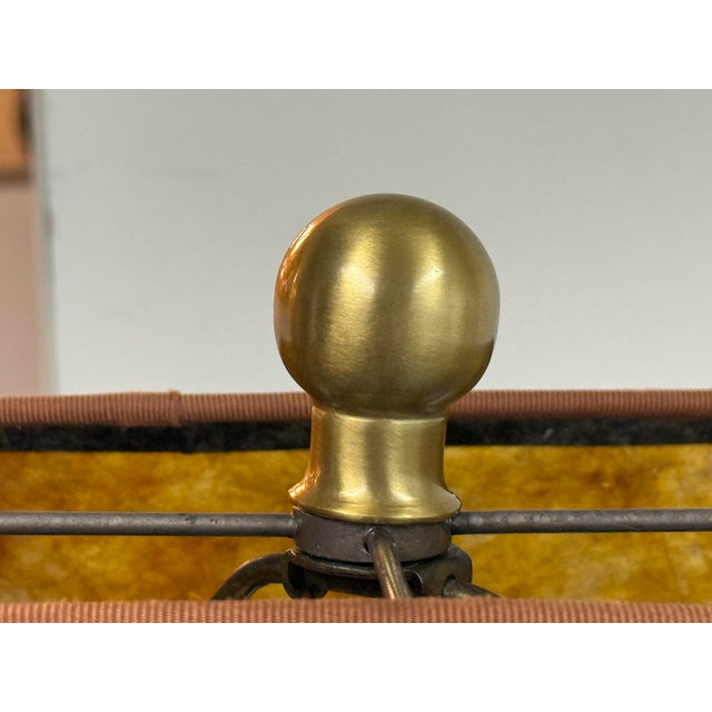 Late 20th Century Late 20th Century Arts & Crafts Tapered Wood Column Table Lamp For Sale - Image 5 of 12