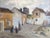 Spanish 1920s Spanish Costa del Sol Mediterranean Port Town Landscape Oil Painting on Board by Wells Moses Sawyer For Sale - Image 3 of 9