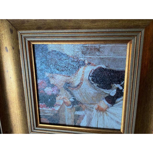 Mid 20th Century, Framed Print: The Shrine, by J. Wm. Waterhouse, Textured Giclee Gold Rope Twist 11.75" For Sale - Image 14 of 17