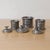 Beautiful set of floral pewter cannisters from France, 1930s. Pewter cannisters and lids with flower detail. Original...