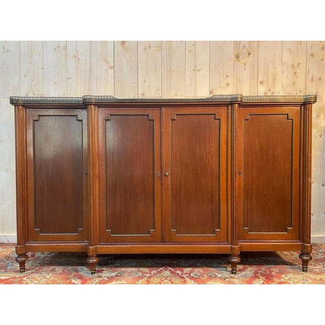 Gold Louis XVI Style Mahogany Sideboard For Sale - Image 8 of 8