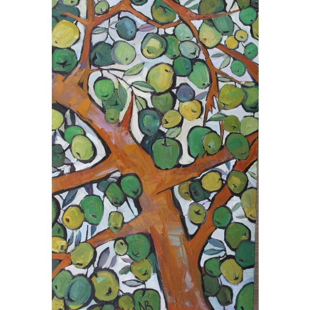 2010s "Apple Tree" Oil Painting by Natalia Bessonova Large For Sale - Image 5 of 5