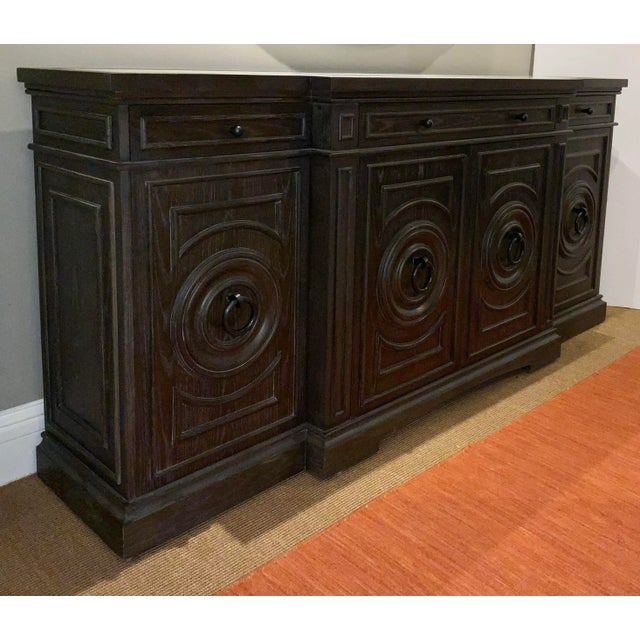Baker Milling Road Transitional Chocolate Brown Emperor Sideboard For Sale - Image 11 of 11
