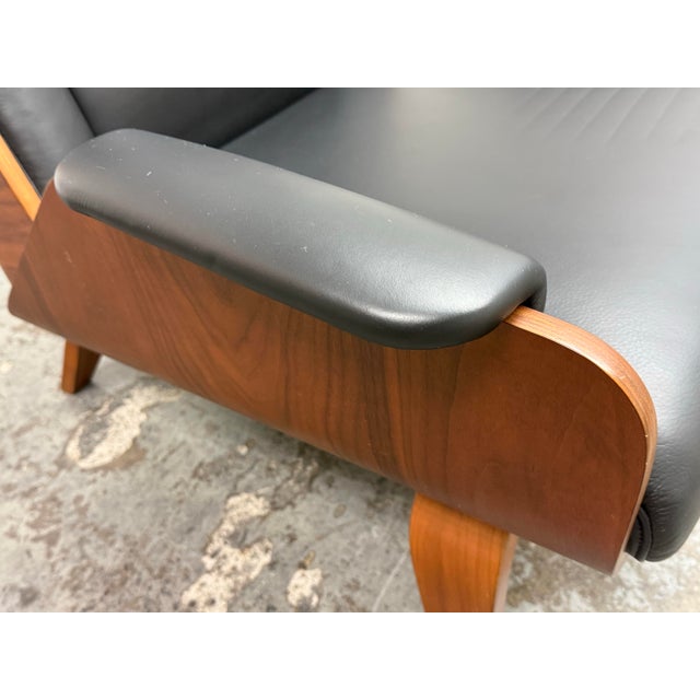 West Elm Paulo Bent Ply Leather Chair For Sale - Image 10 of 12
