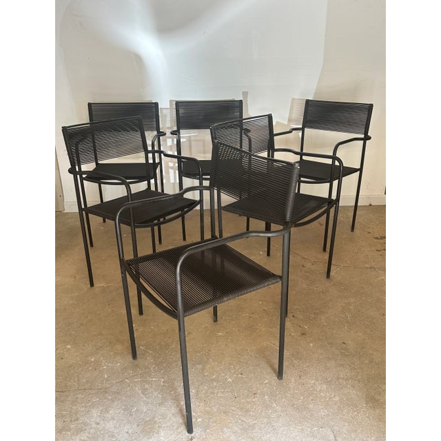 Bauhaus 1970s Set of 6 Giandomenico Belotti Dining Chairs For Sale - Image 3 of 8